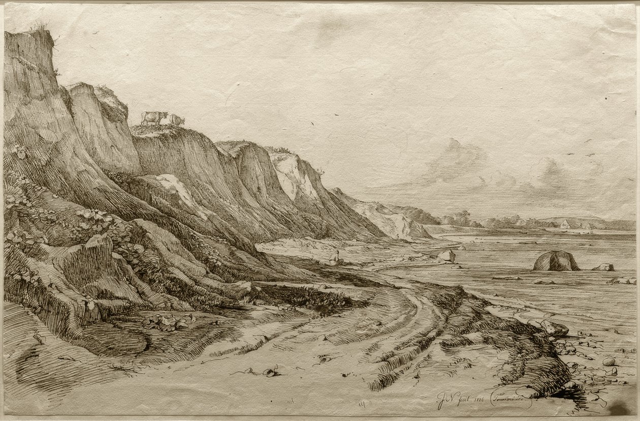Het Brodtener Ufer bij Travemünde door Friedrich Nerly
