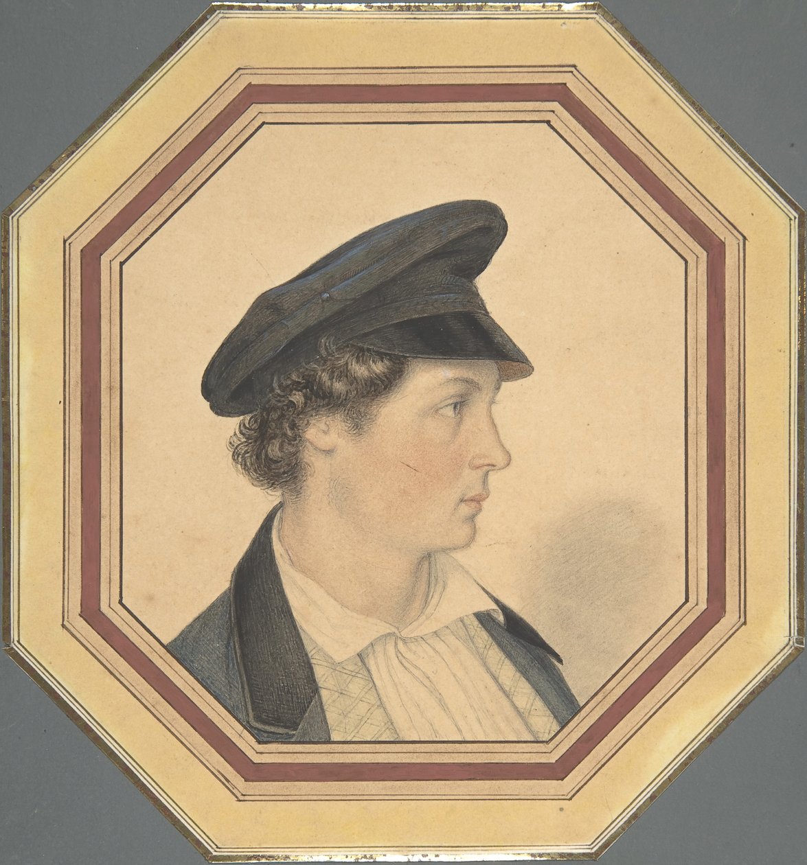 Portret van Julius Olivier, de Zoon van de Kunstenaar door Friedrich Olivier