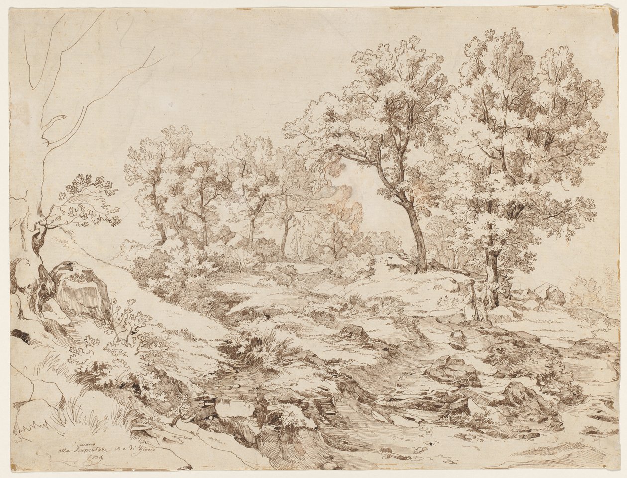 La Serpentara bij Olevano, 1829 door Friedrich Preller