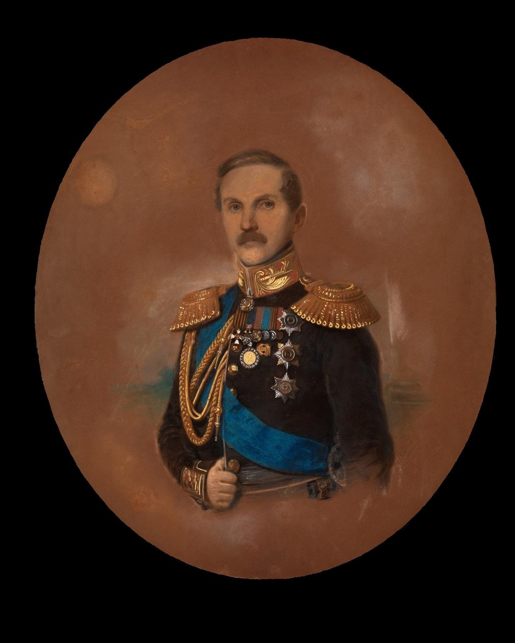 Portret van Graaf Pyotr Kleinmichel 1793-1869 door Friedrich Randel