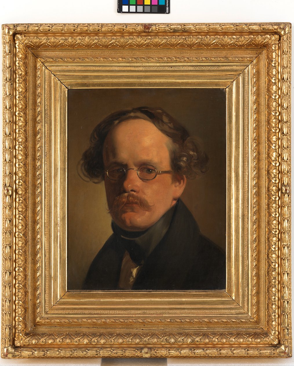 Eduard von Bauernfeld (1802-1890), schrijver door Friedrich von Amerling