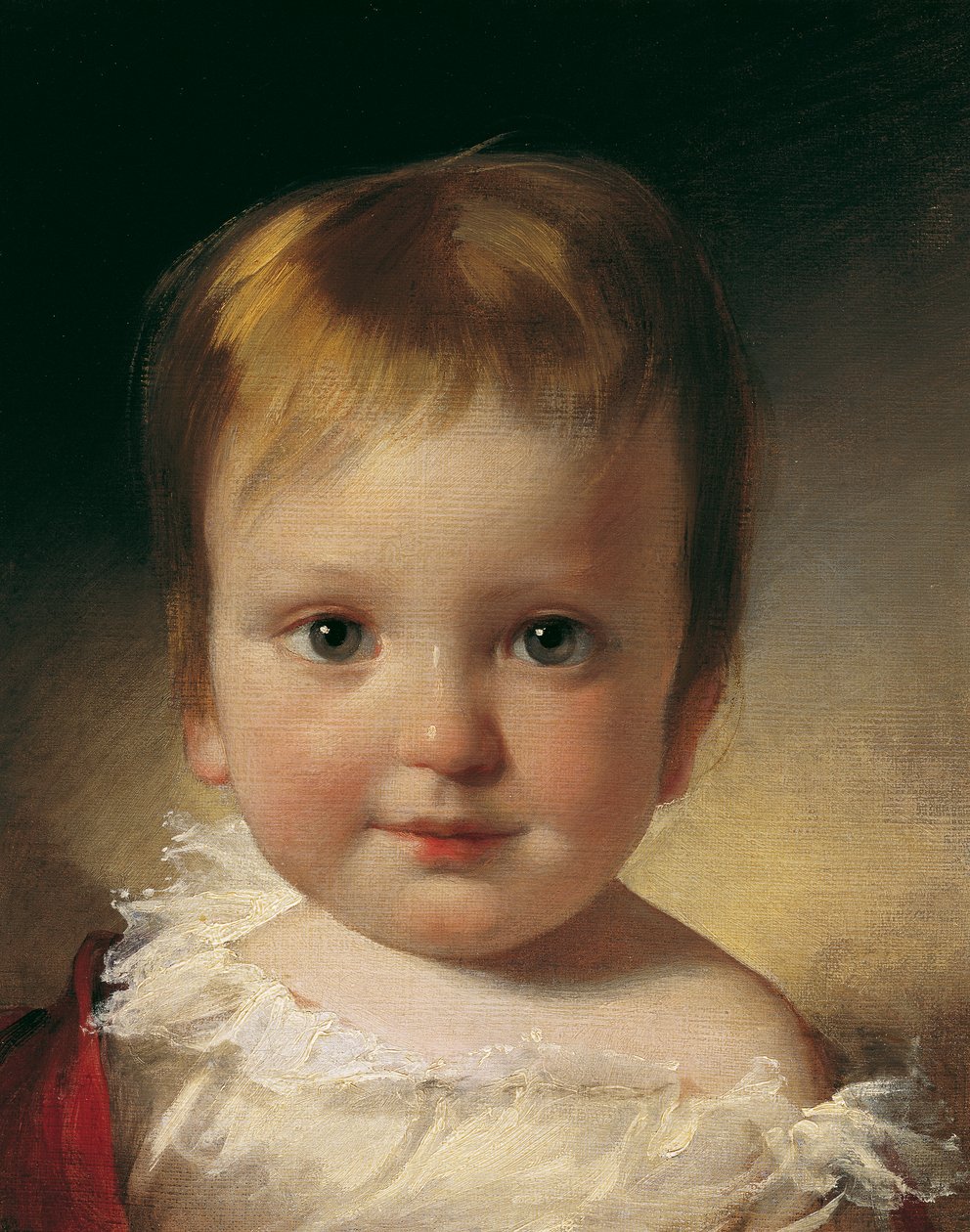 Freiherr Alexander Vesque von Püttlingen als kind door Friedrich von Amerling
