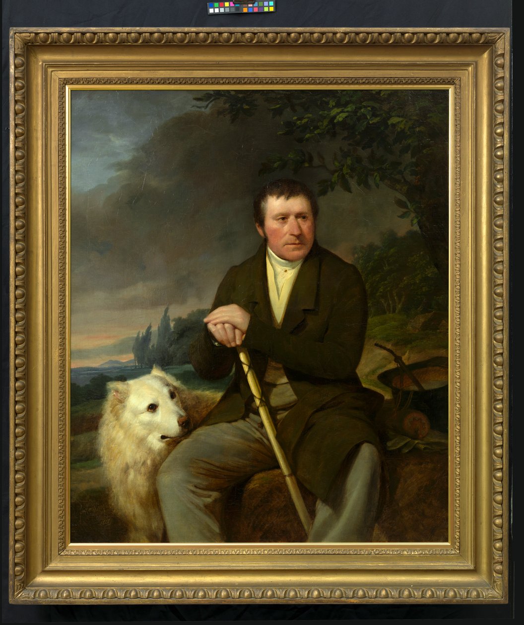 Friedrich Ludwig Müller, groothandelaar en stichter van het armenhuis van Döbling door Friedrich von Amerling