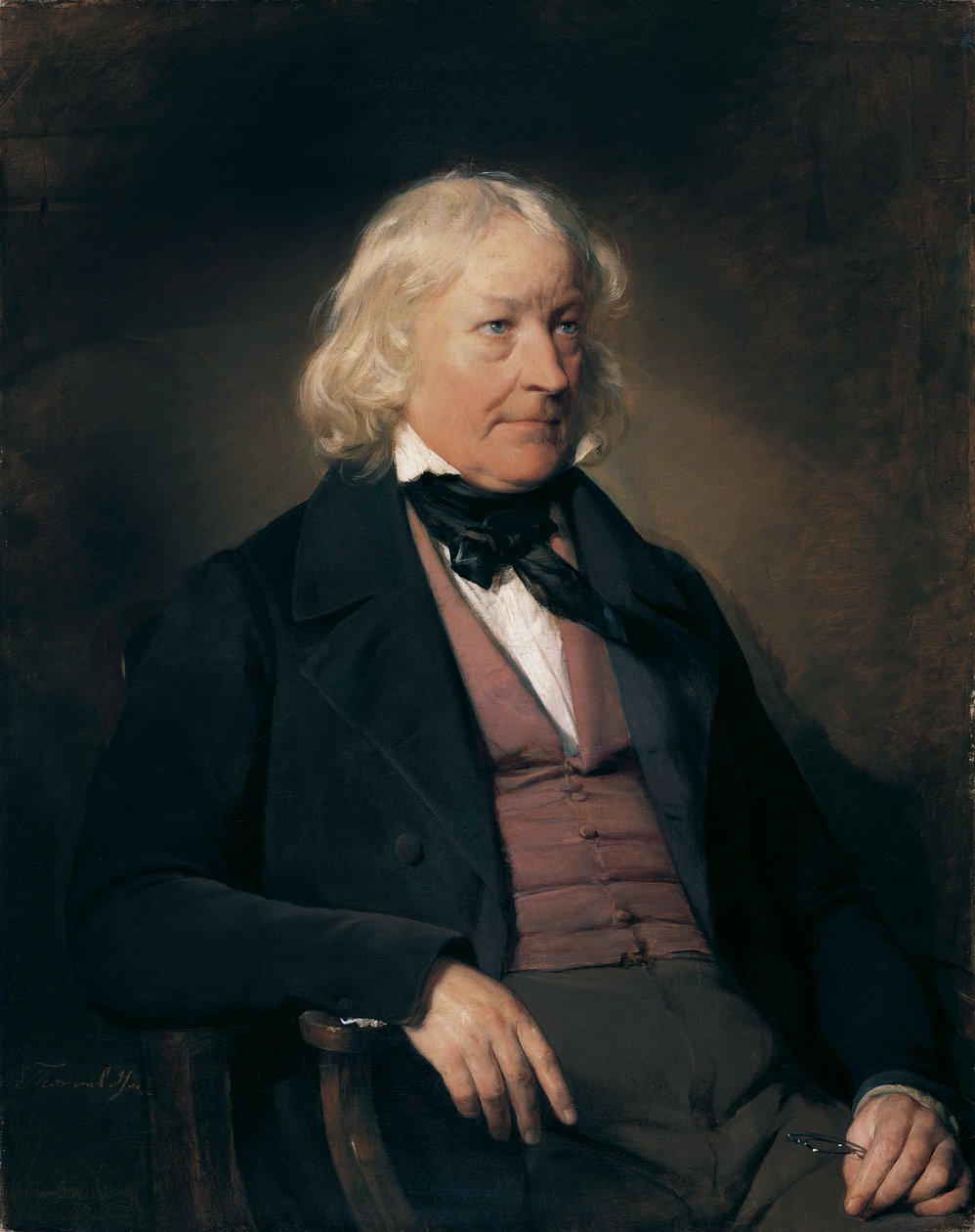 Duits: Portret van de beeldhouwer Bertel Thorvaldsen (1770-1844) door Friedrich von Amerling