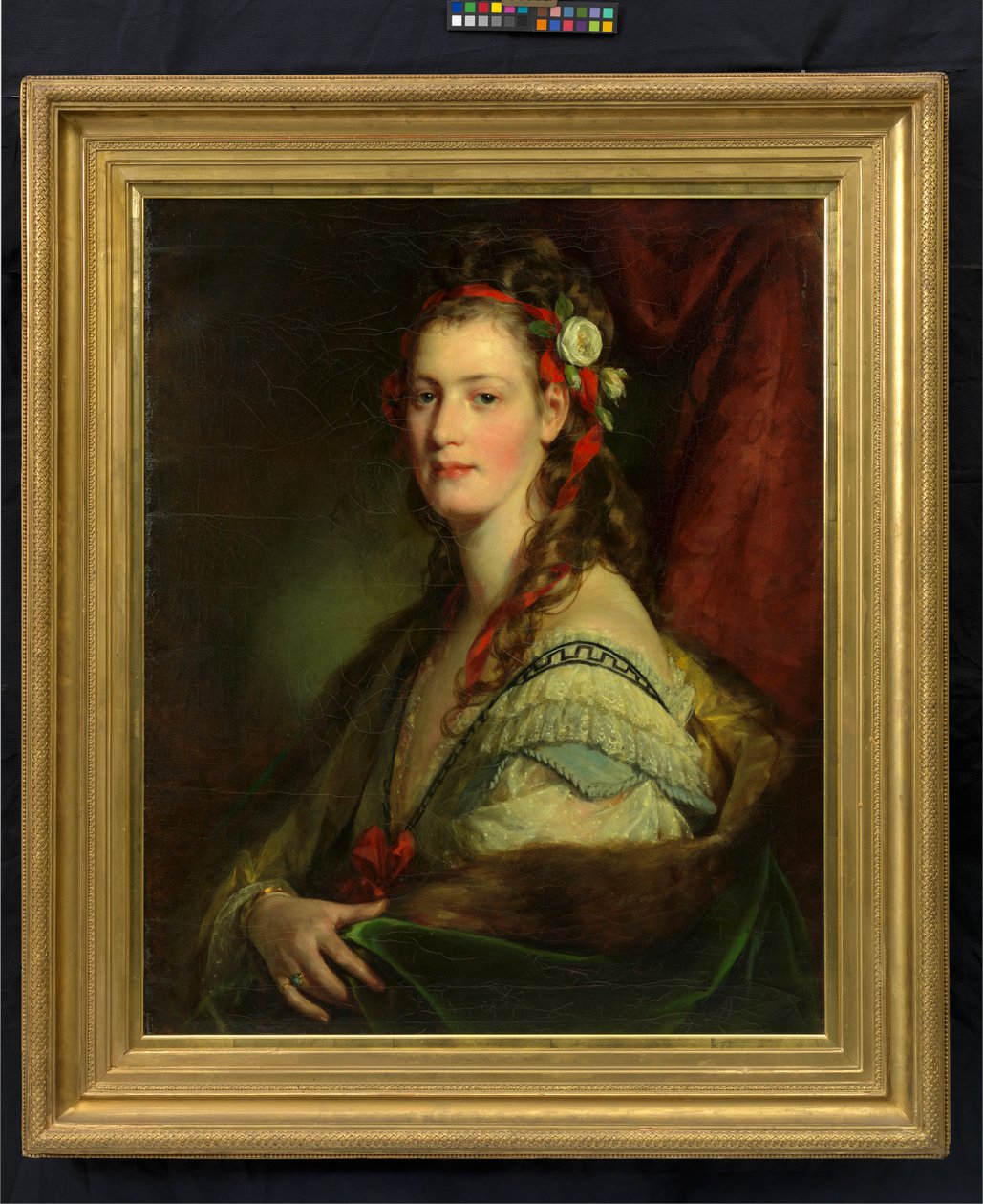 Marie Paterno, geboren Nemetschke, later Amerling, respectievelijk Hoyos (de vierde echtgenote van de kunstenaar) door Friedrich von Amerling