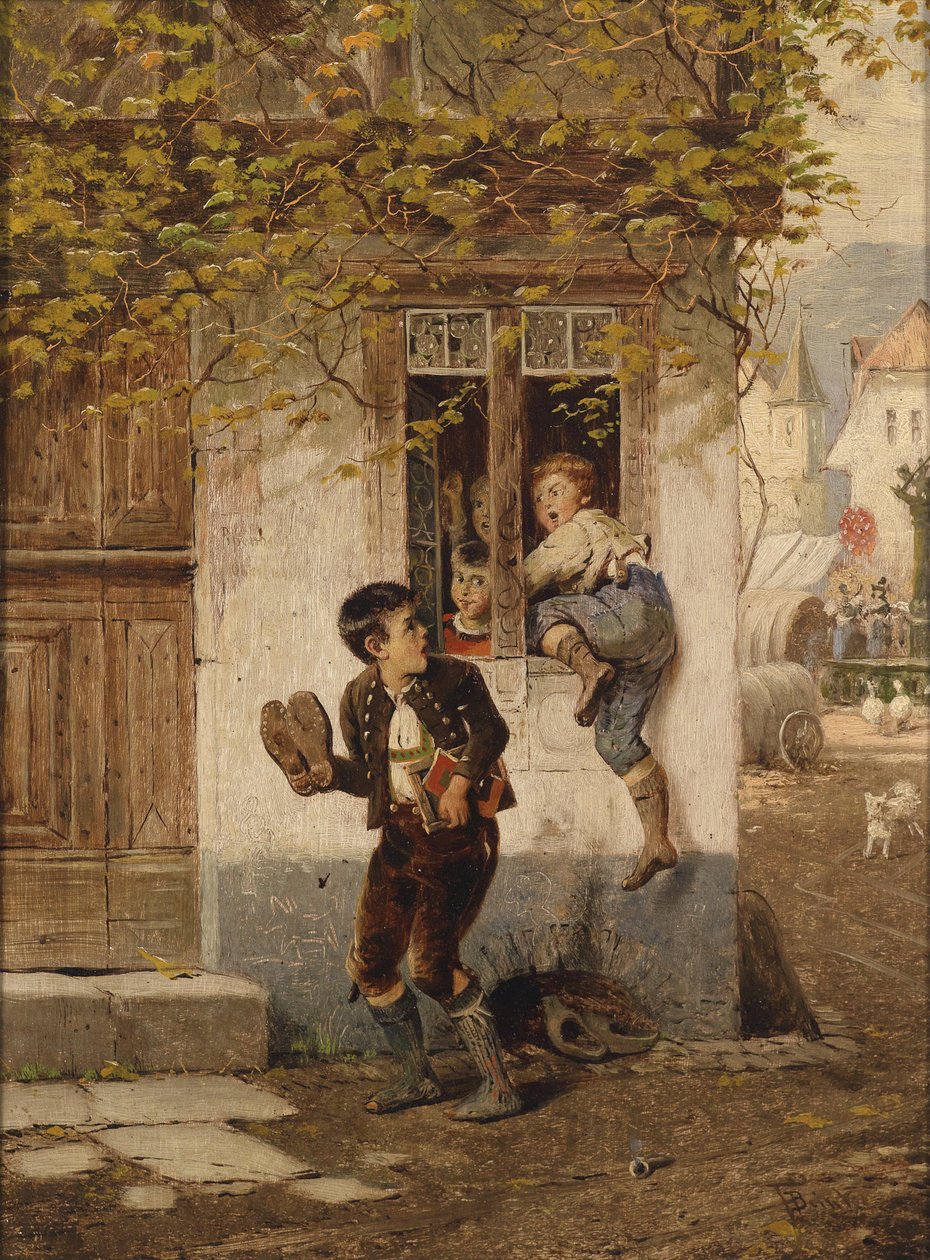 De spijbelaars door Fritz Beinke
