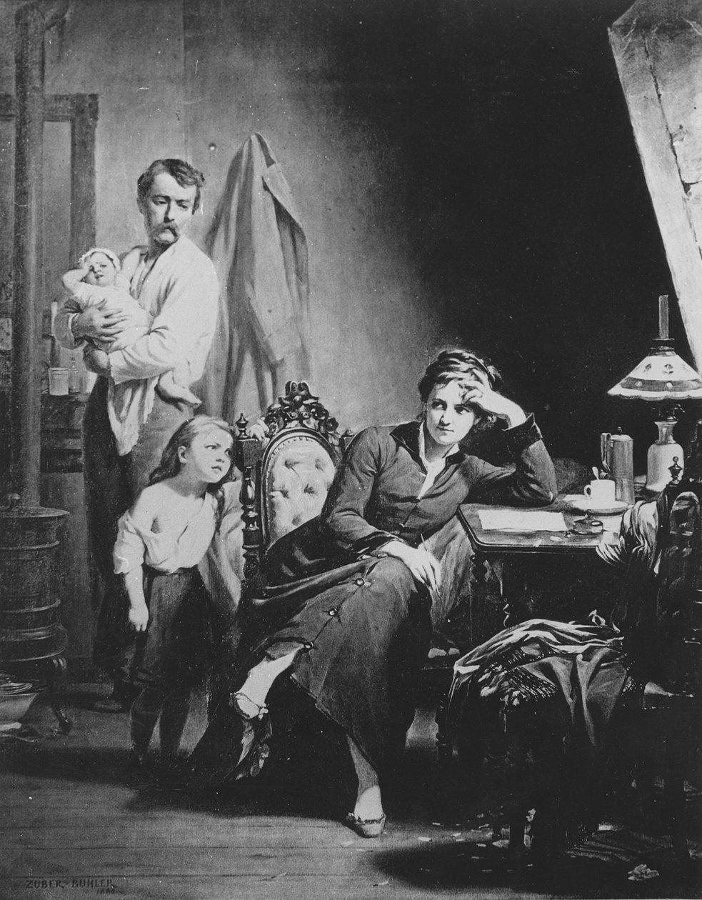 Emancipatie van Vrouwen, 1880 door Fritz Zuber Buhler