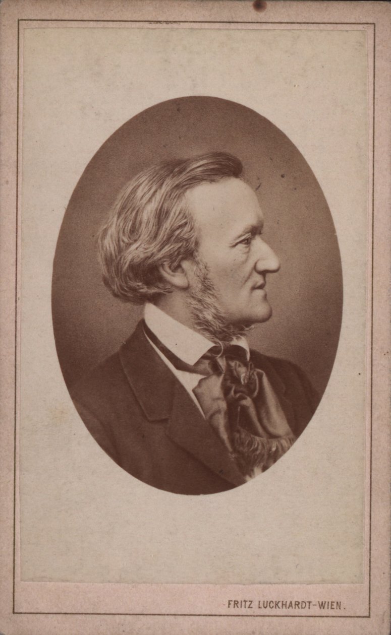 Portret van de Componist Richard Wagner 1813-1883, ca. 1875 door Fritz Luckhardt