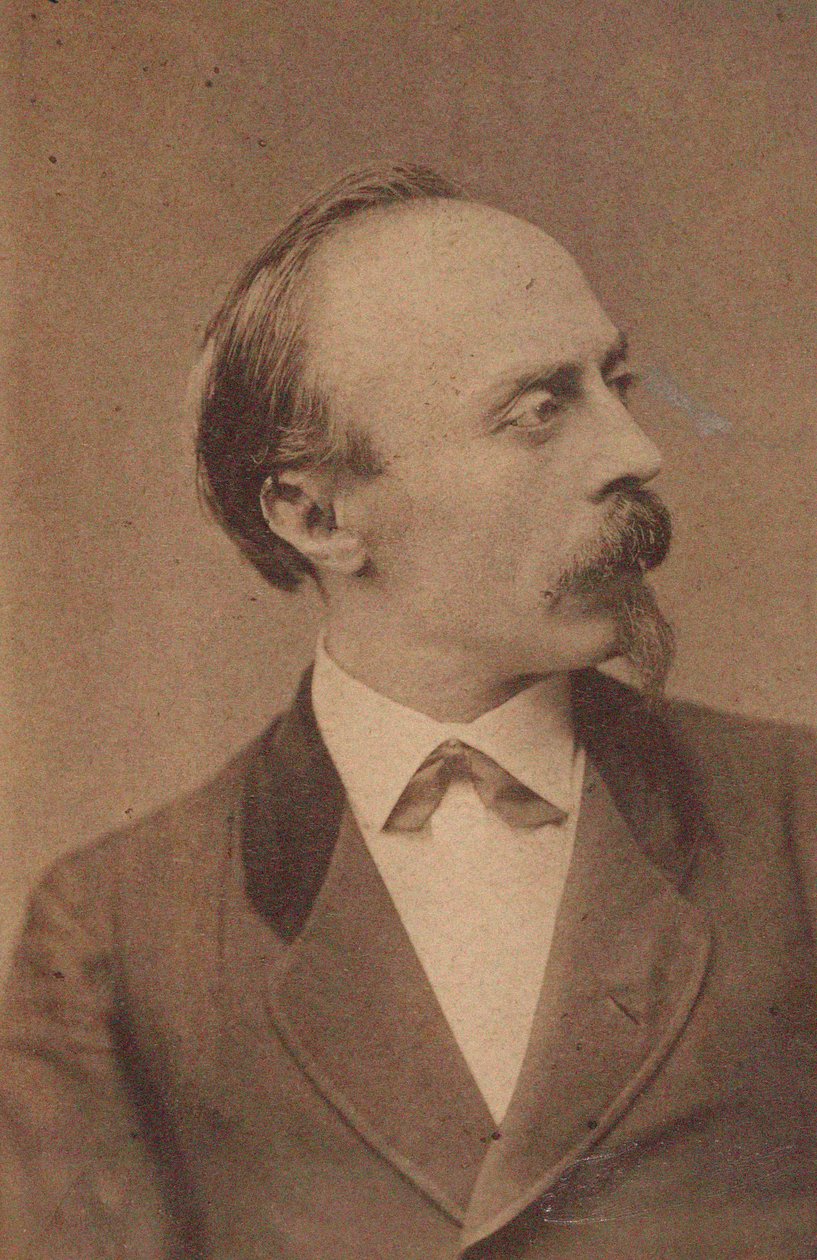 Portret van de componist Hans von Bülow 1830-1894, ca. 1875 door Fritz Luckhardt