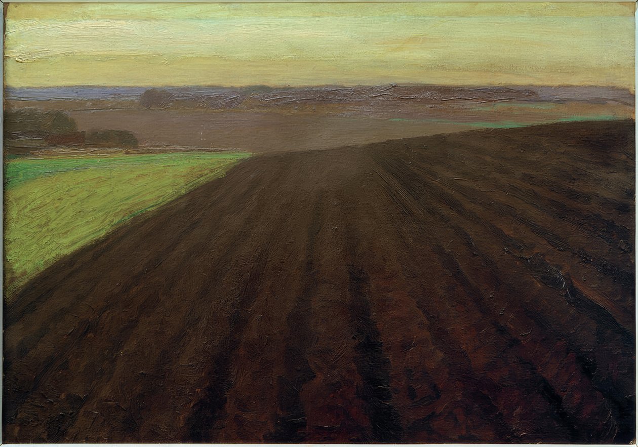 Fritz Mackensen, "Mooräcker" / Olieverf op doek, 1900 door Fritz Mackensen