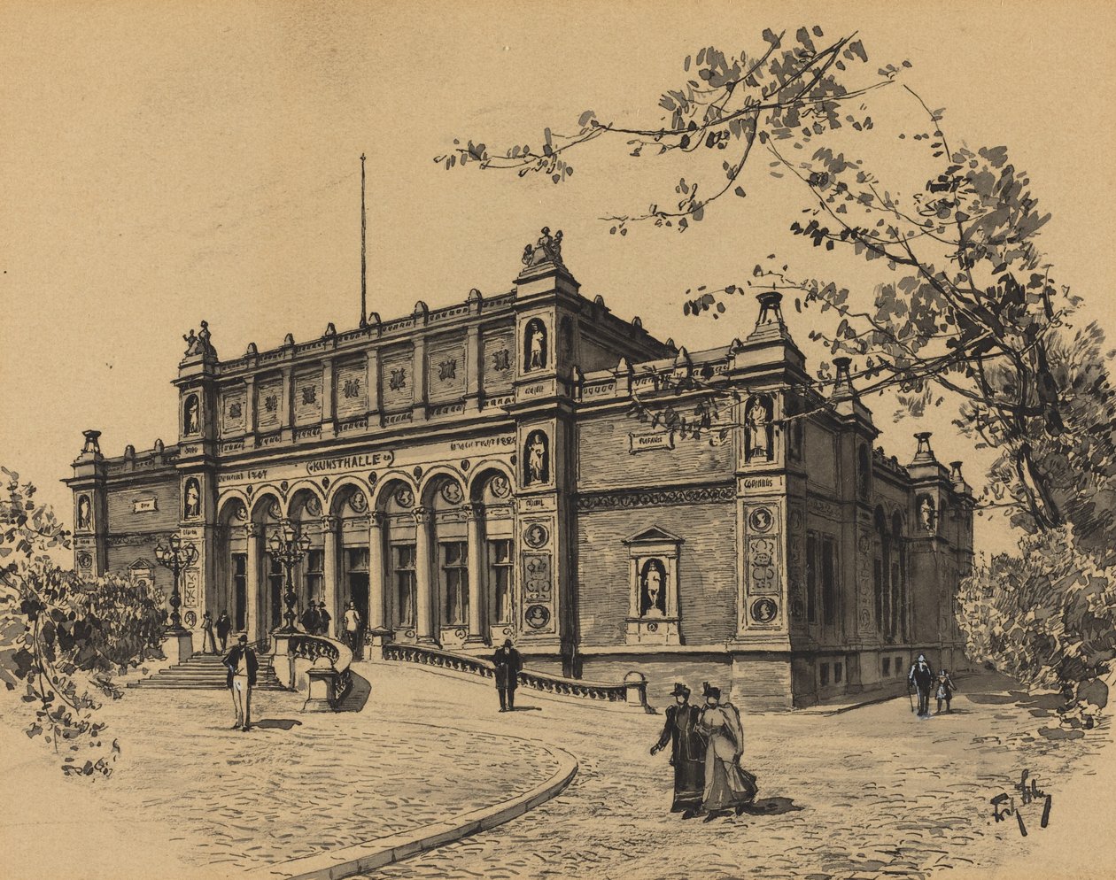 Kunsthalle door Fritz Stoltenberg