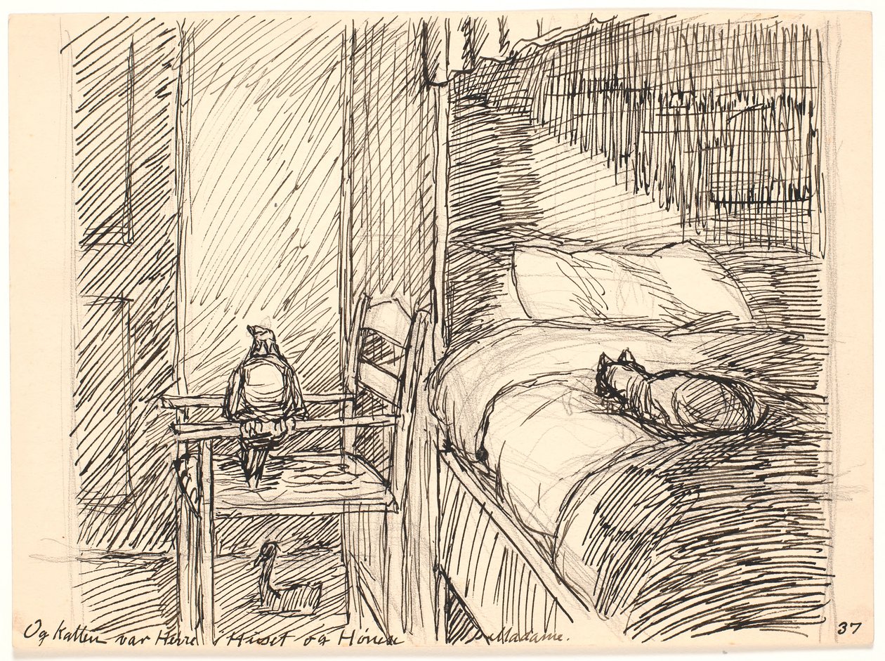 En de Kat was de Heer in het Huis en de Kip Madame door Fritz Syberg