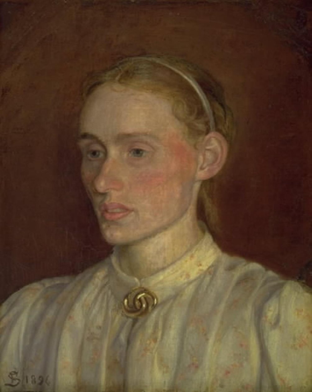 Portret van Anna Syberg door Fritz Syberg