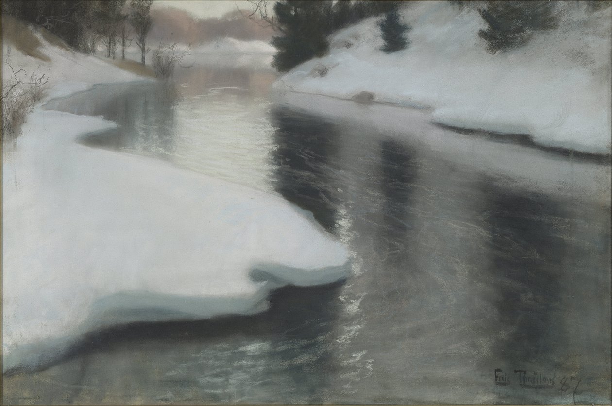 Lente Dooi door Frits Thaulow