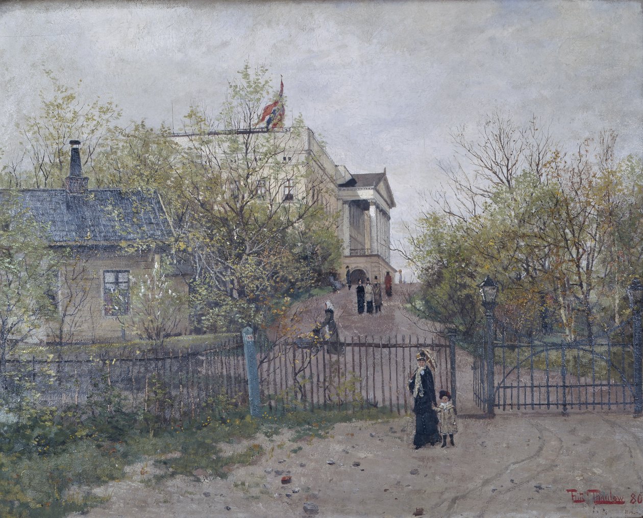 Het kasteel door Fritz Thaulow