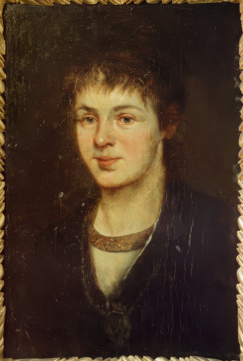 Portret van Amalie Uhde door Fritz von Uhde