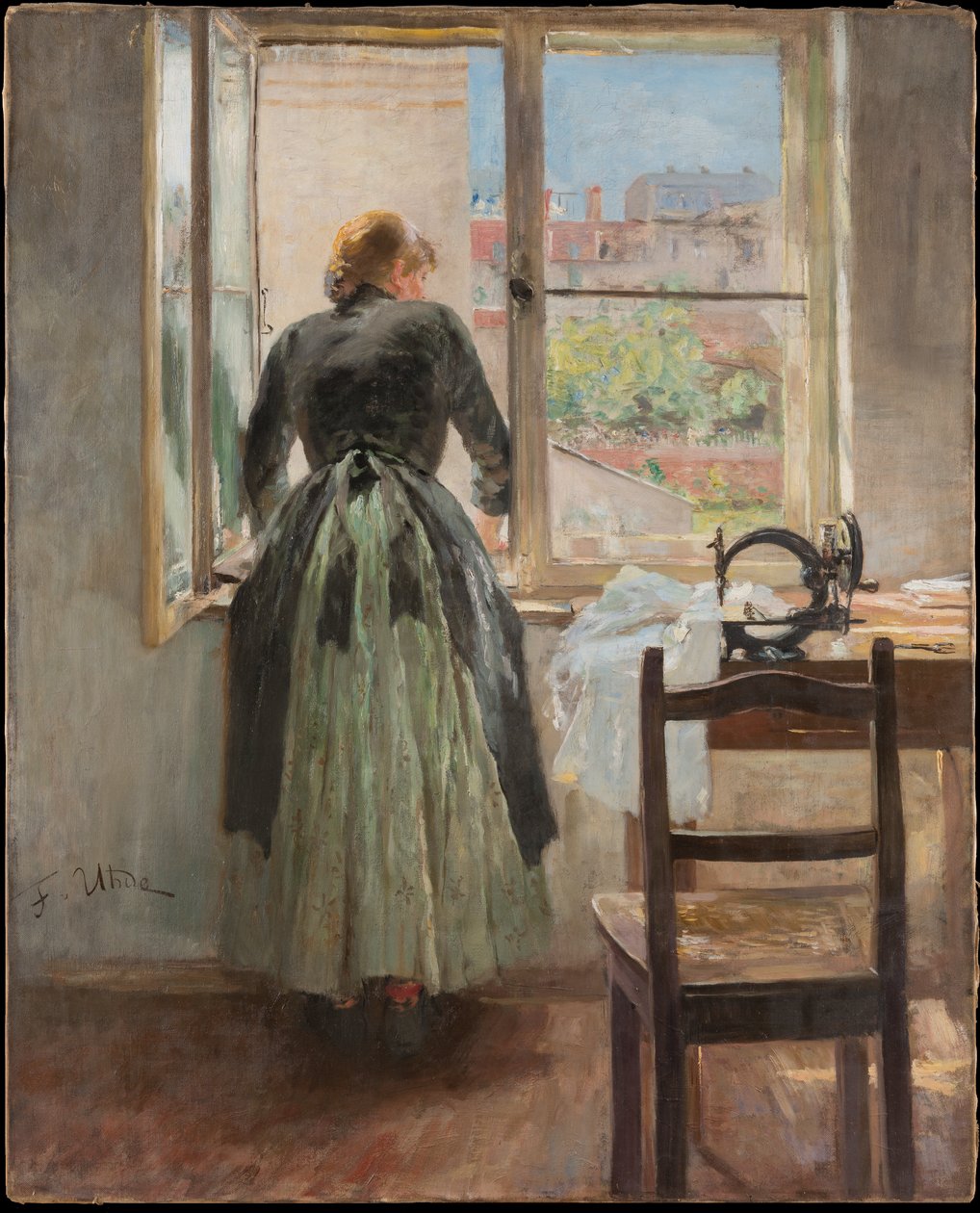 Bij het raam door Fritz von Uhde