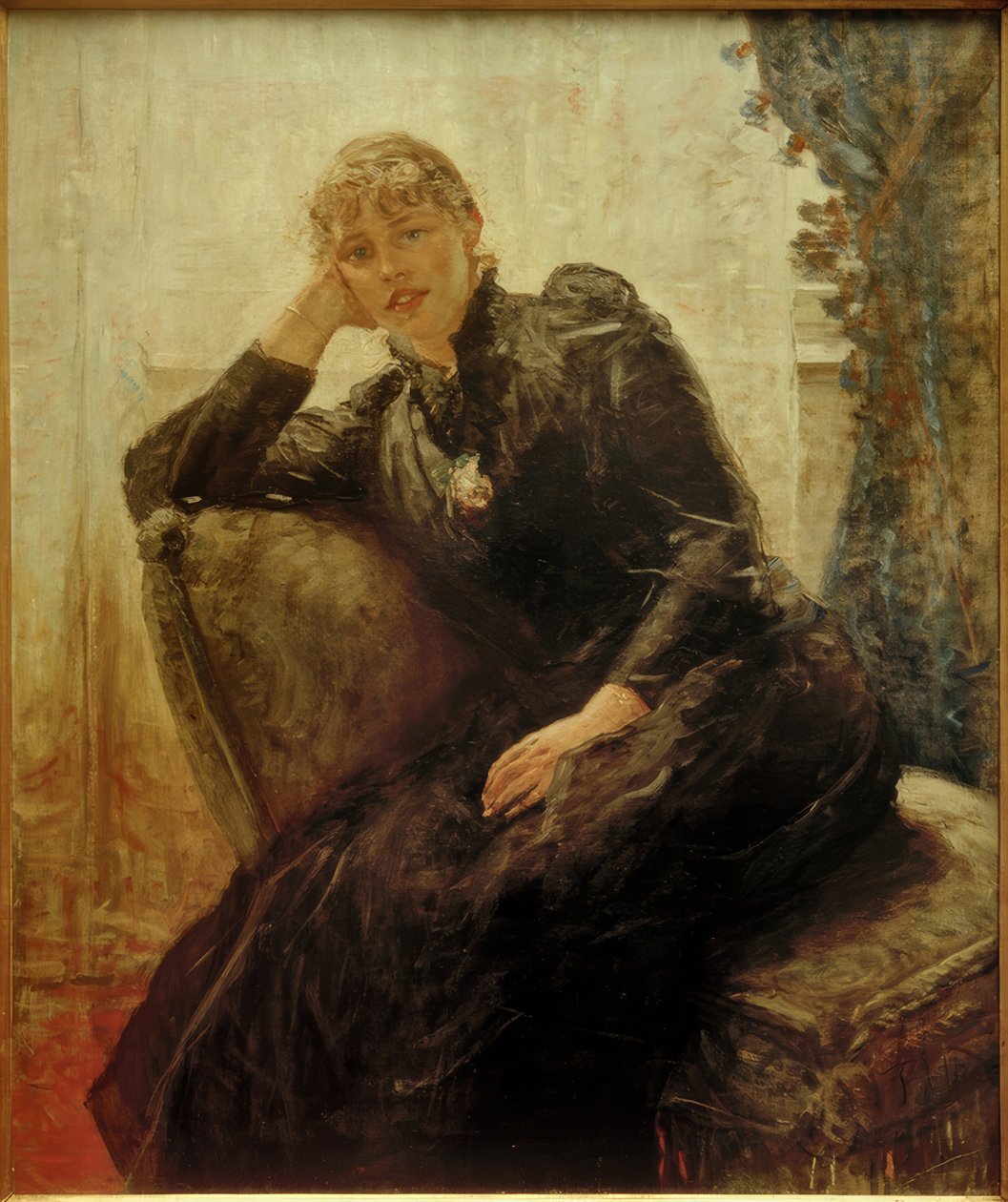 Portret Therese Karl door Fritz von Uhde