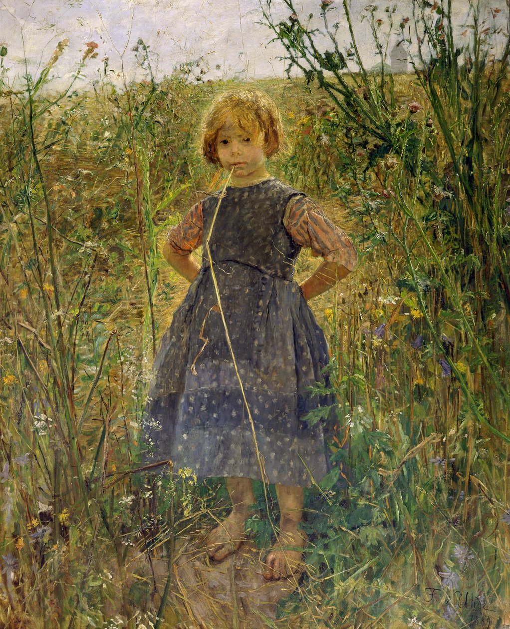 Heideprinsesje door Fritz von Uhde