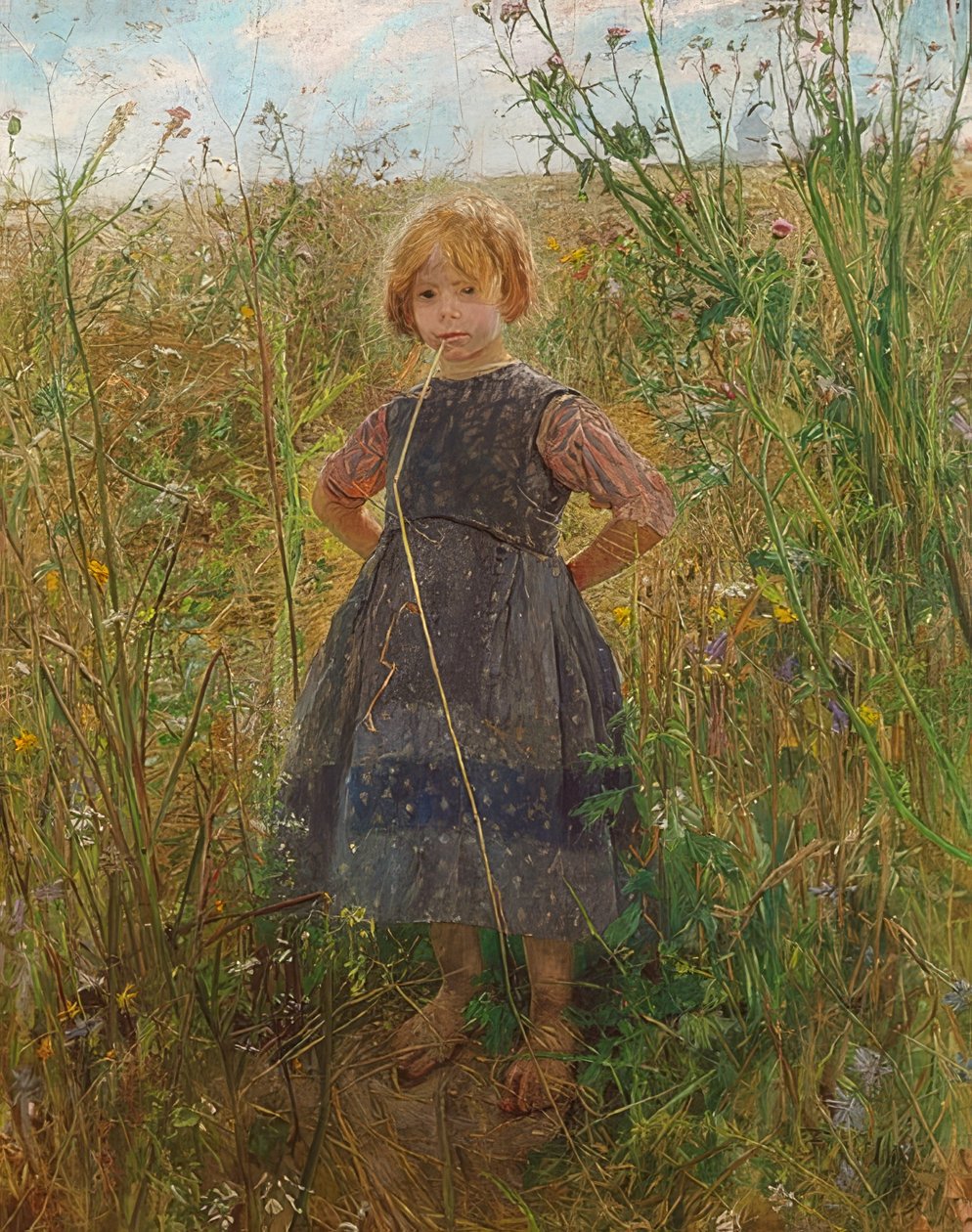 Heideprinsesje door Fritz von Uhde