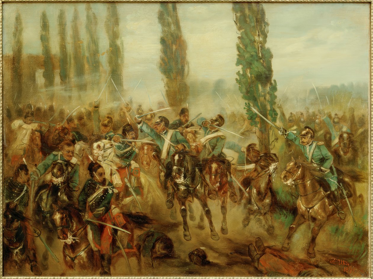 Slag bij Buzancy door Fritz von Uhde