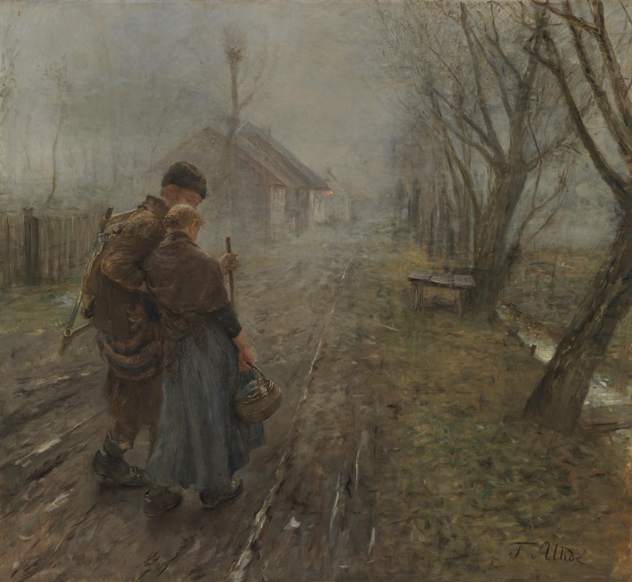 Zware gang door Fritz von Uhde