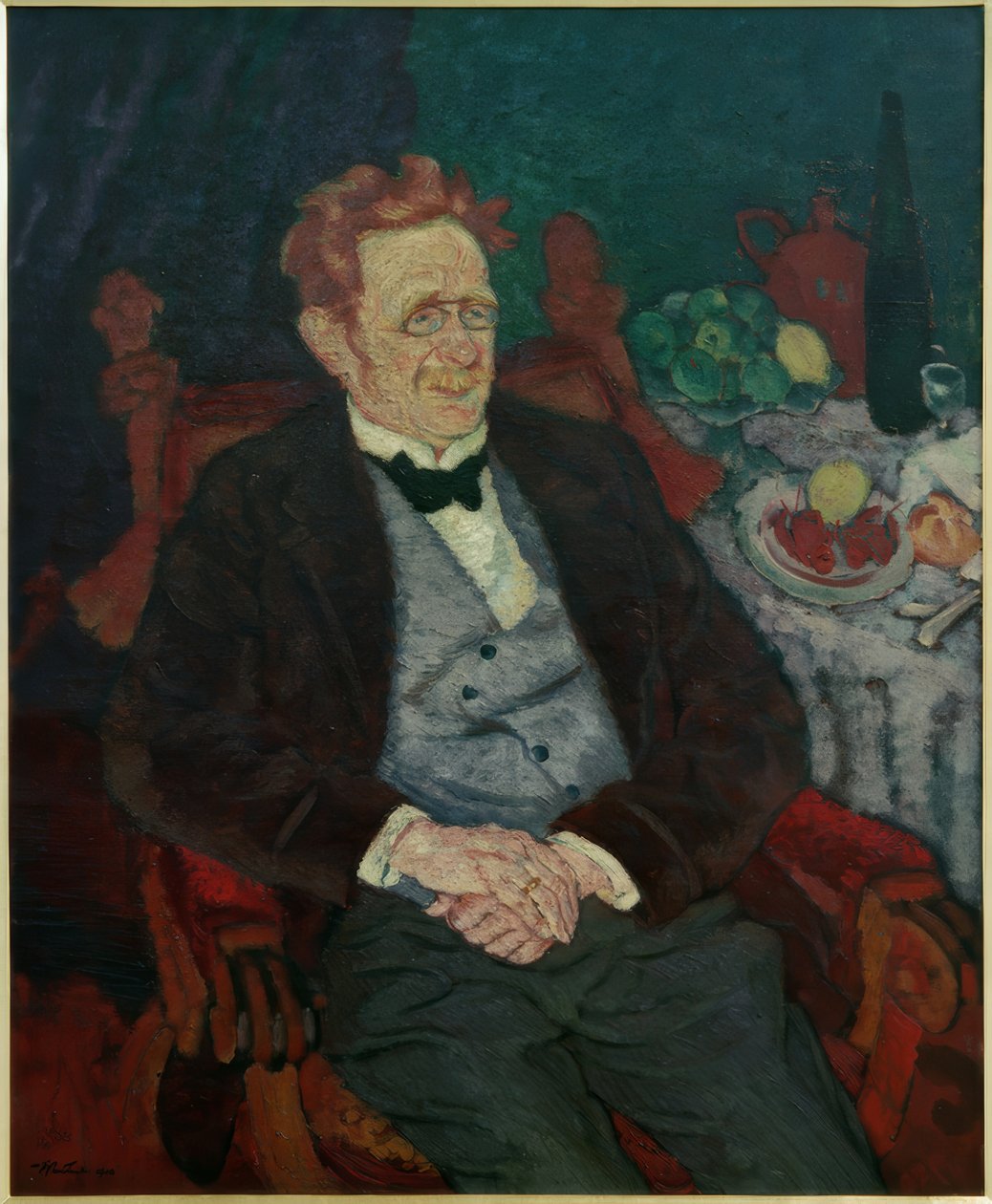 Portret van Karl Maser door Fryderyk Pautsch