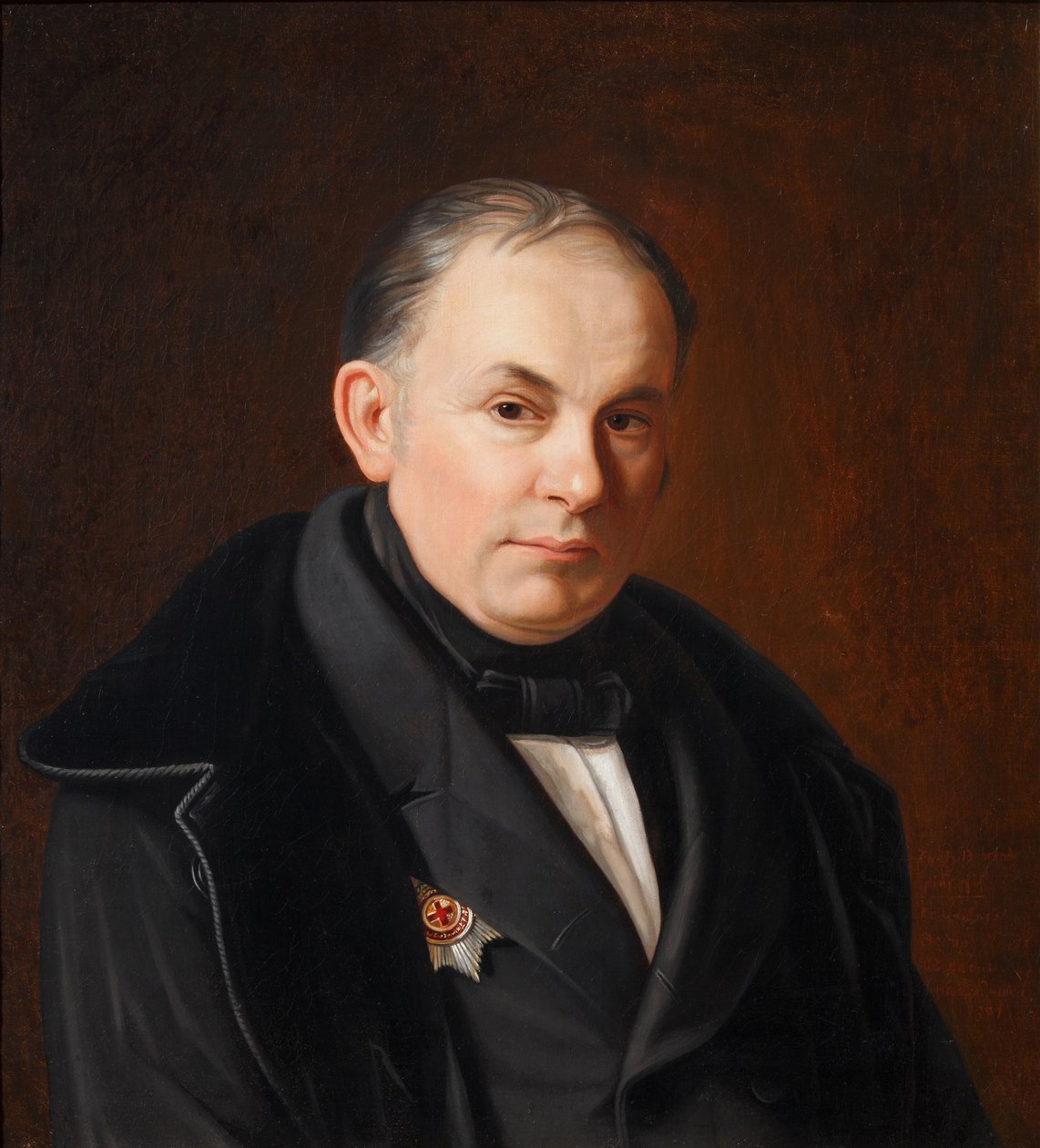 Portret van de dichter Vasily Zhukovsky 1783-1852, 1854 door Fyodor Ivanovich Igin