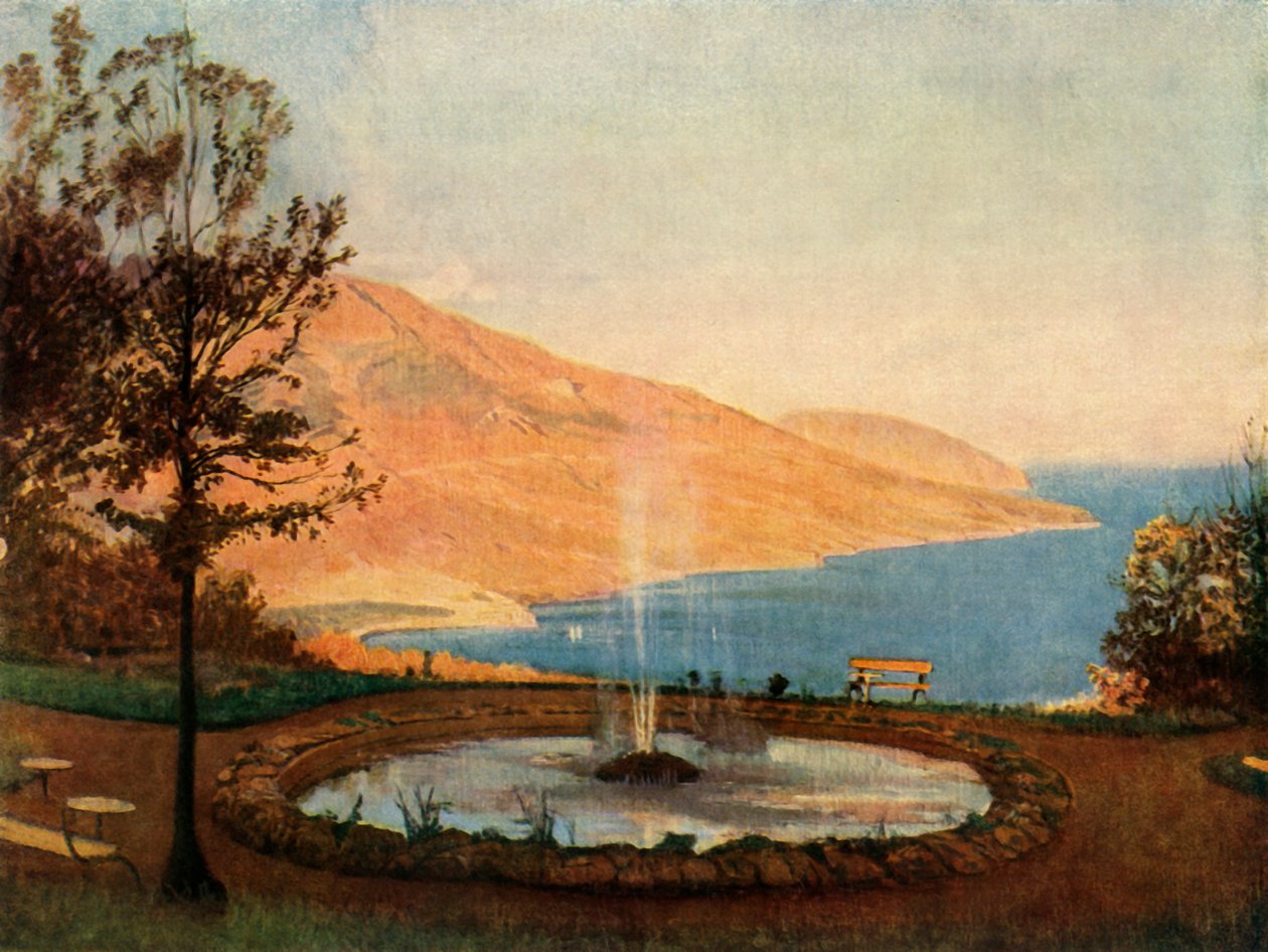 Bij de Eriklik-fonteinen op de Krim, 1873, 1965 door Fyodor Vasil