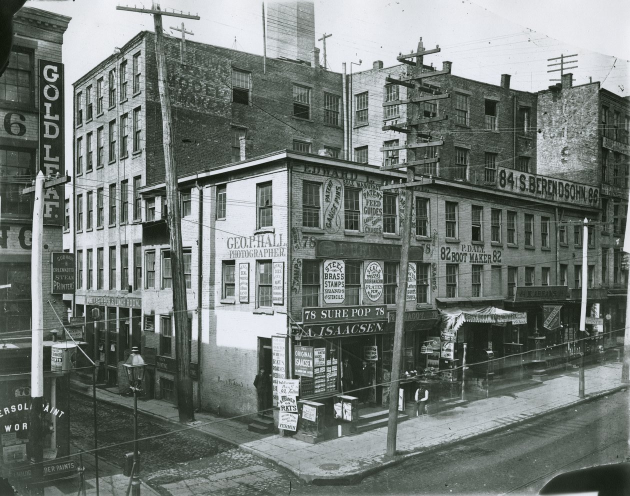 78 tot 86 Fulton Street, New York City door G.P. Hall und Sohn