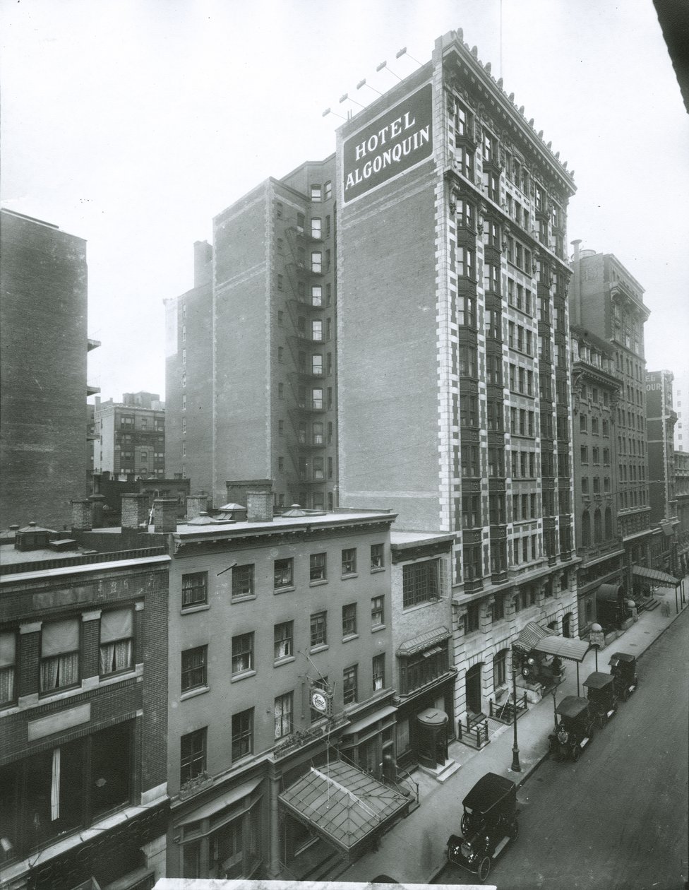 Hotel Algonquin, West 44th Street, New York City door G.P. Hall und Sohn