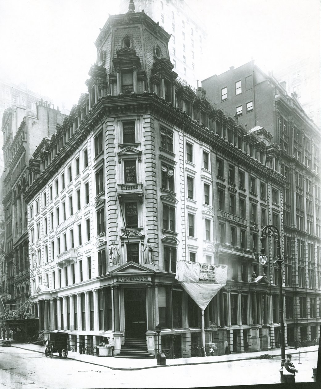 J.P. Morgan Gebouw, Wall Street, New York City door G.P. Hall und Sohn
