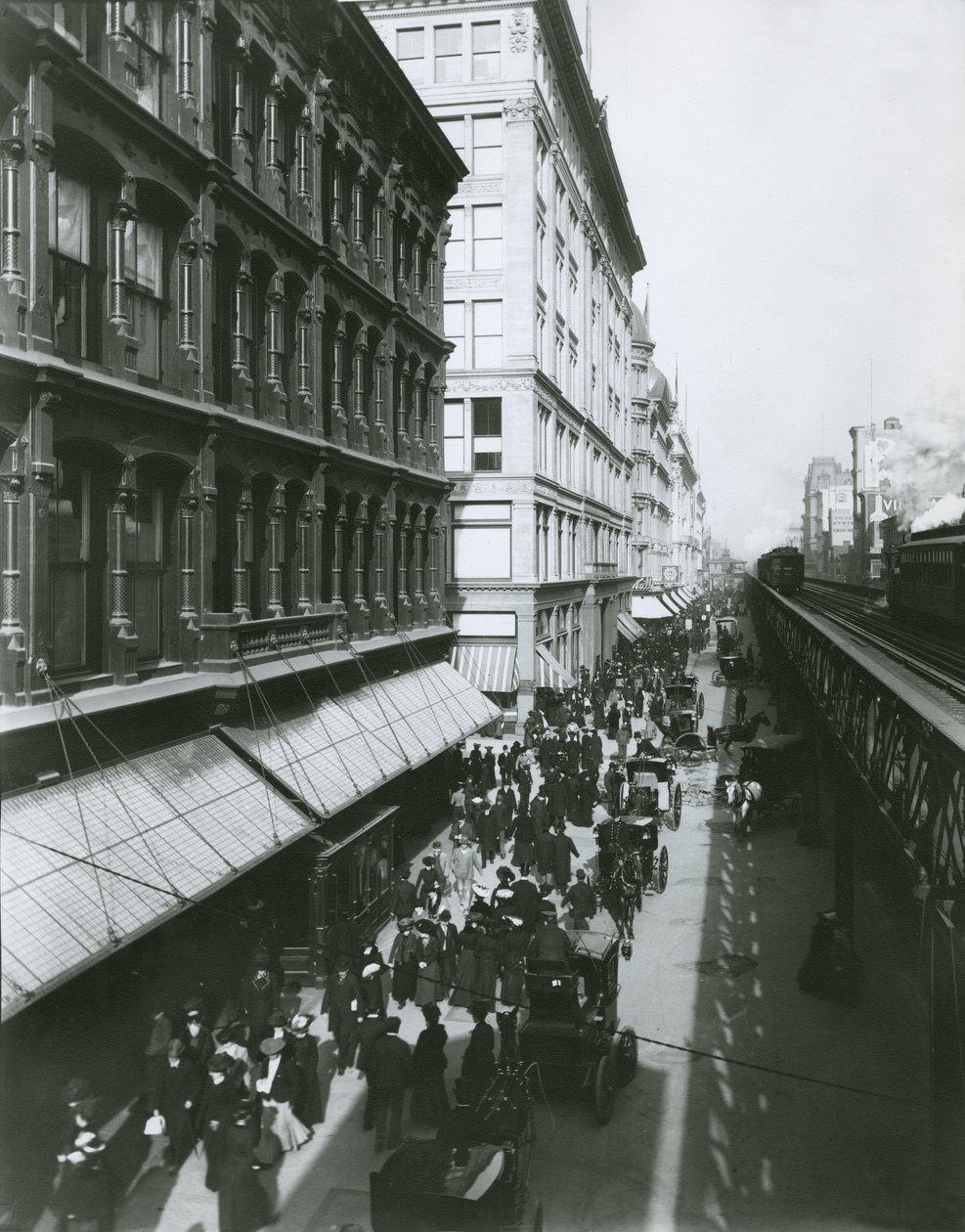 Sixth Avenue tussen 23rd en 18th Streets, New York City door G.P. Hall und Sohn