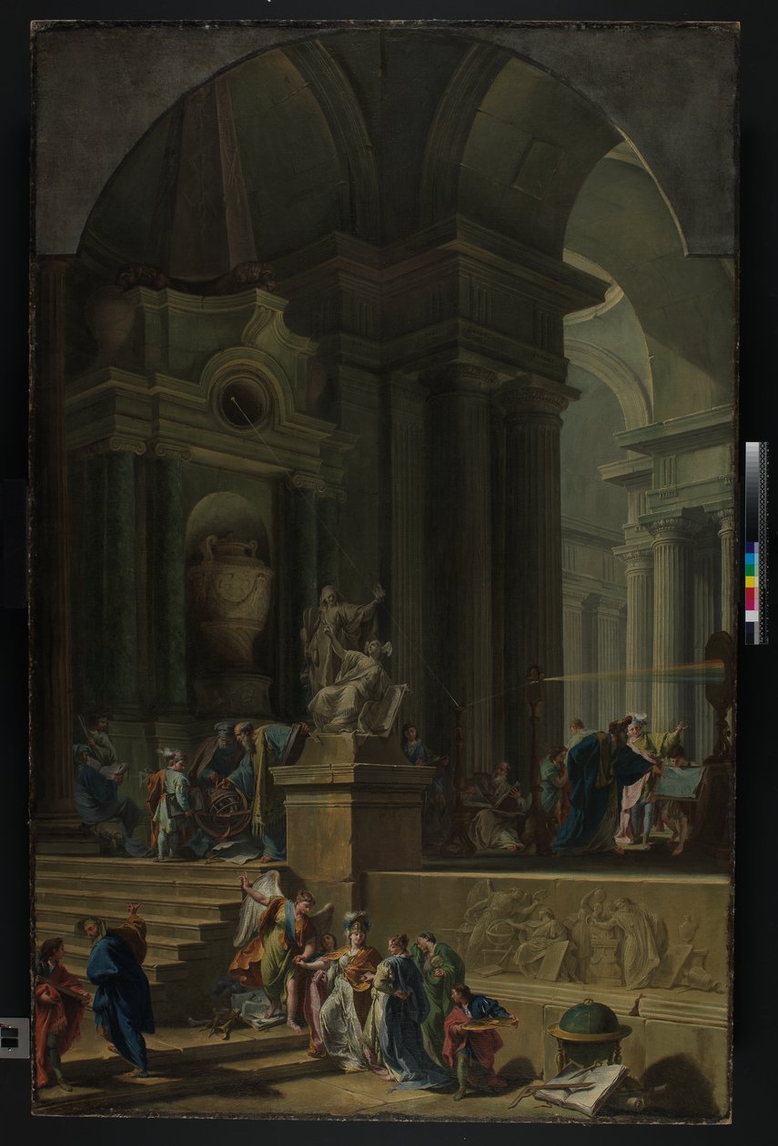 Een allegorisch monument voor Sir Isaac Newton door G. B. and Valeriani D. and G. Pittoni