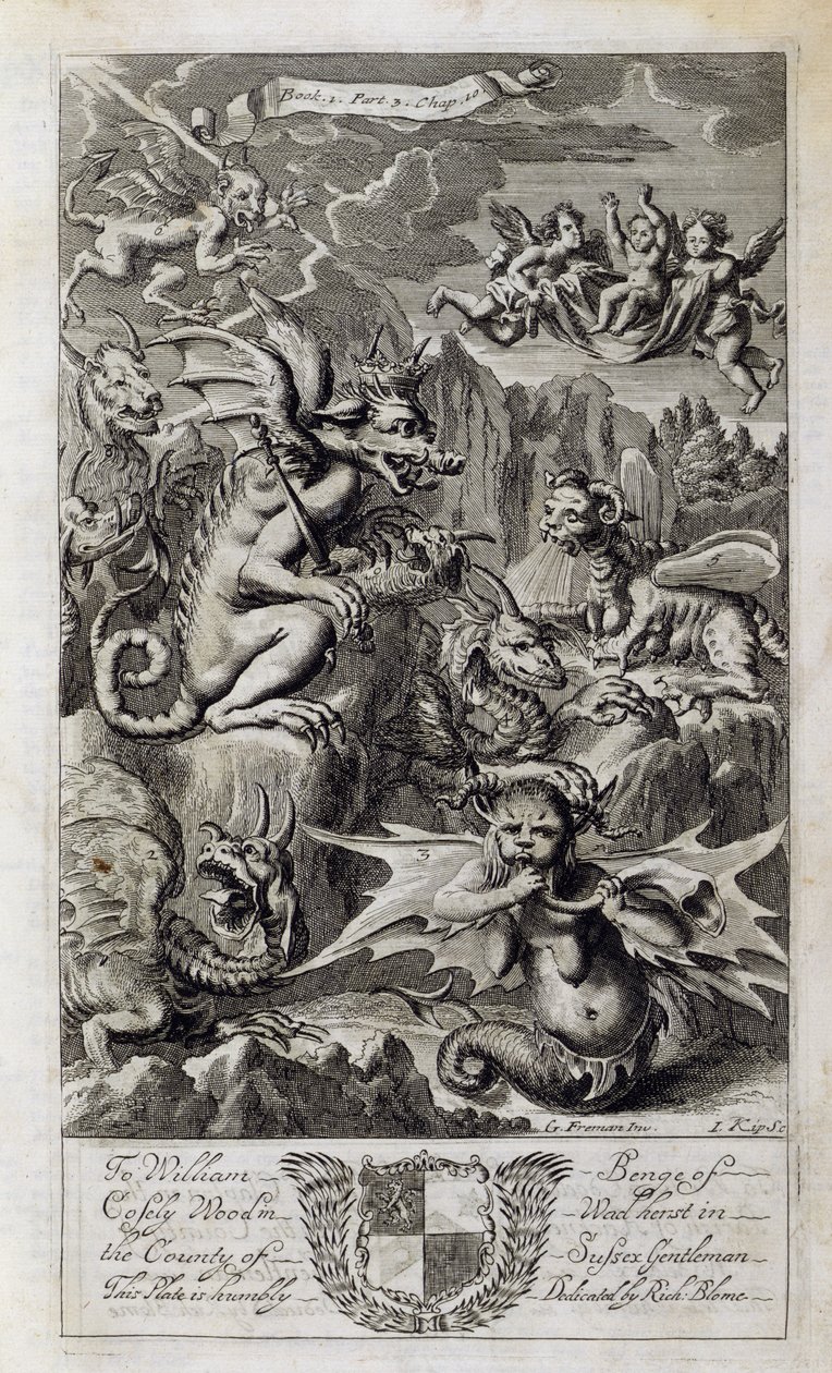 Scène van de hel, illustratie uit Boek 1 Deel 3 Hoofdstuk 10 van 