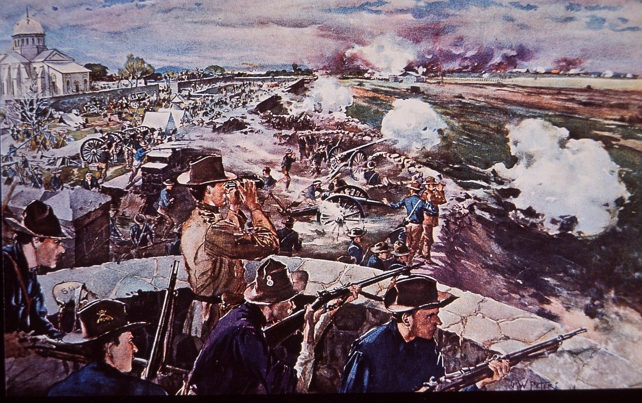 Spaans-Amerikaanse Oorlog 1898, Amerikaanse artillerie in actie in de Filippijnen door G. W. Peters