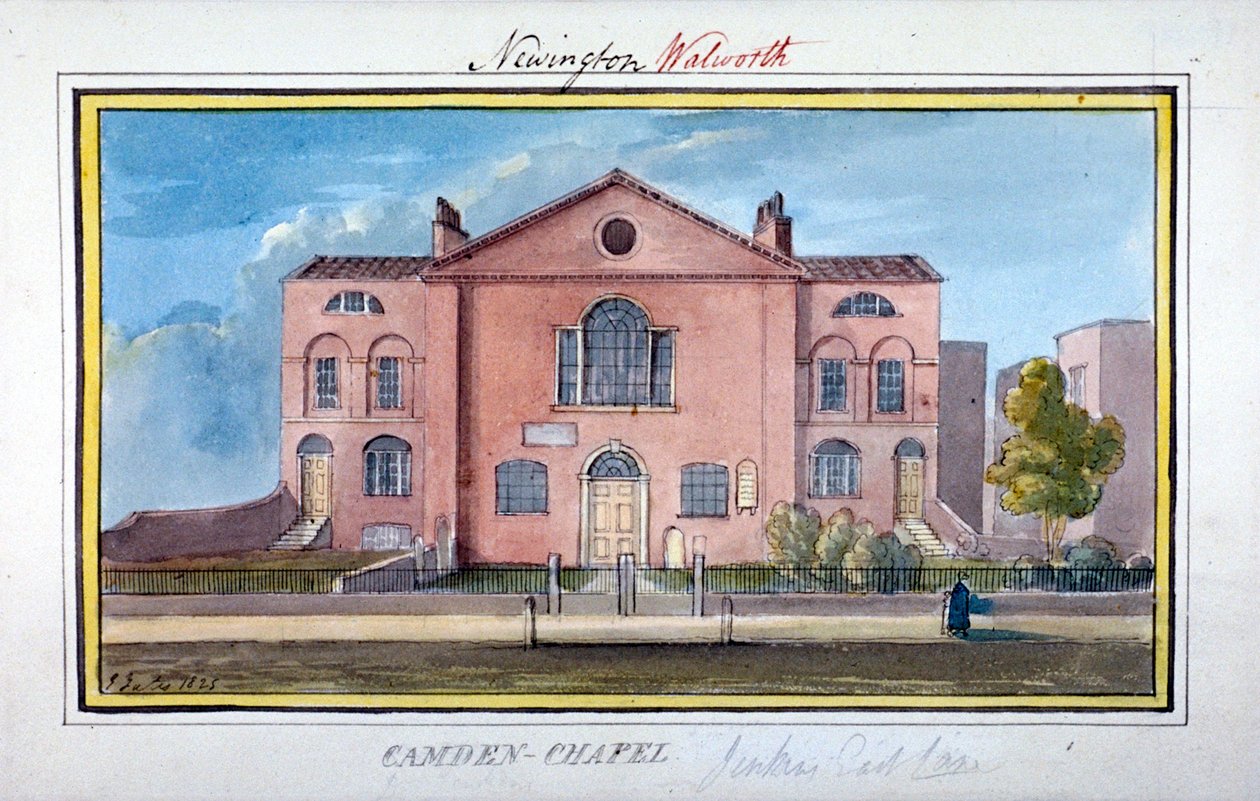 Camden Chapel, East Lane, Southwark, Londen, 1825 door G Yates