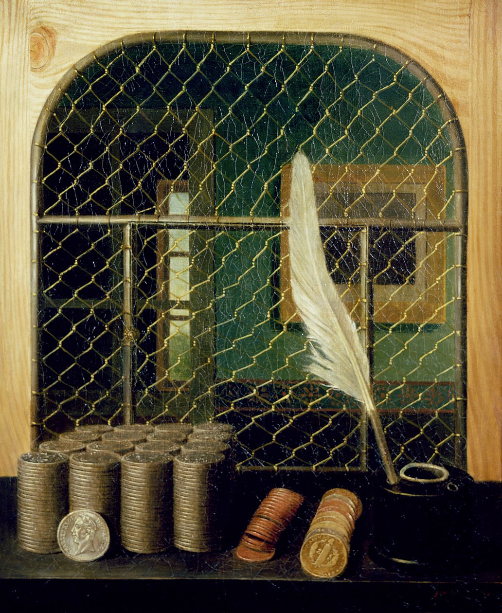 Kassierbalie met munten, 1829 door Gabriel-Germain Joncherie