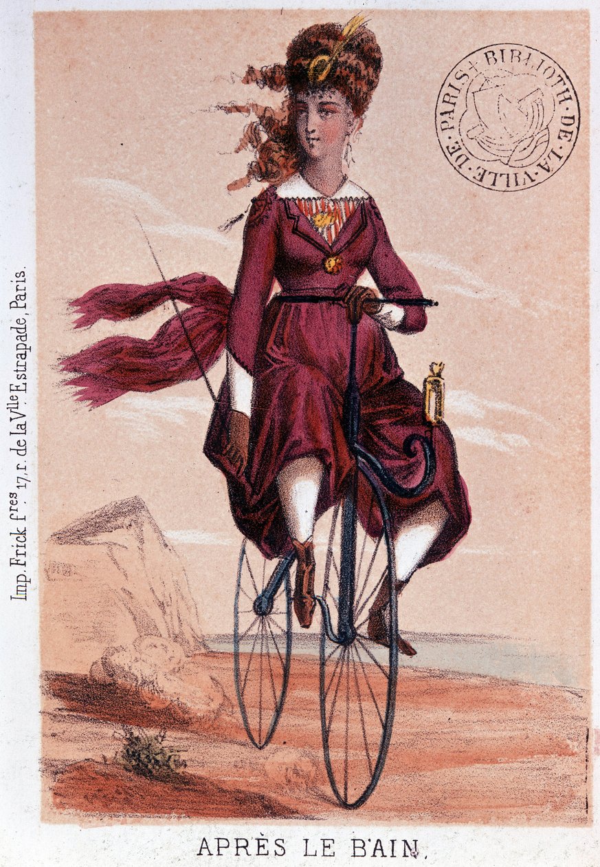 Na het bad. Lithografie door Darlinghe naar Gosthiaux door Gabriel Gostiaux