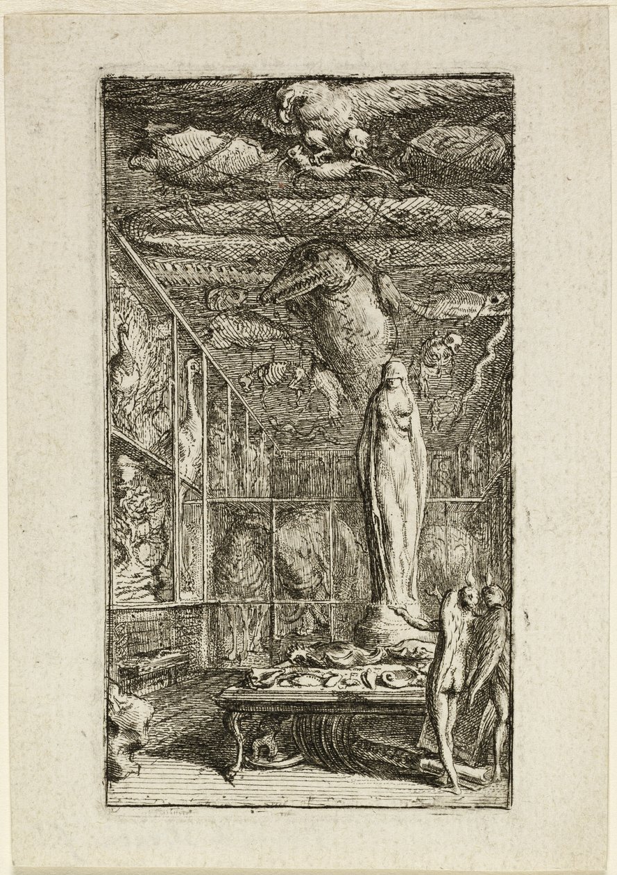 Frontispice voor Almanach Historico-Physique door Gabriel Jacques de Saint Aubin