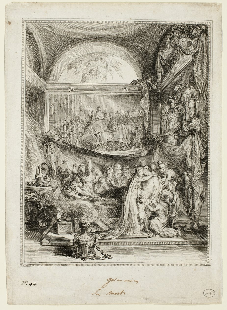 De dood van Germanicus, uit het Spectacle de l