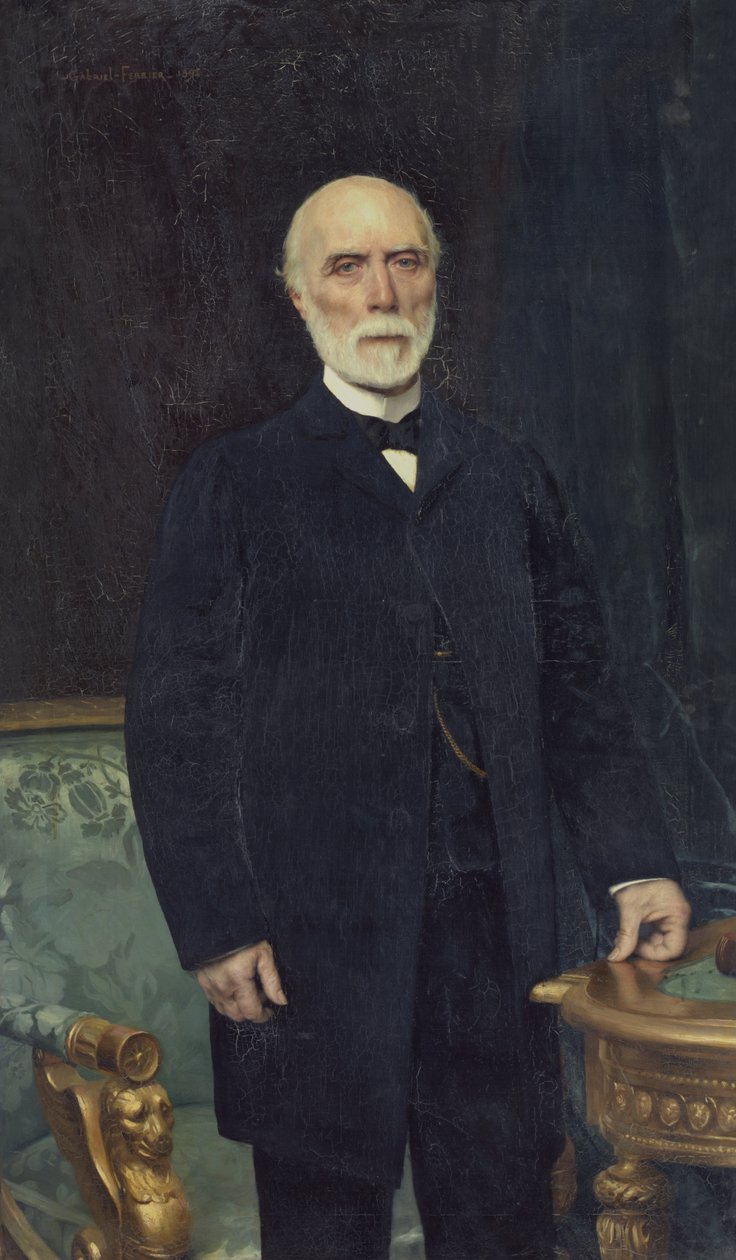 Charles-Louis de Saulces de Freycinet (1828-1923) 1894 door Gabriel Joseph Marie Augustin Ferrier