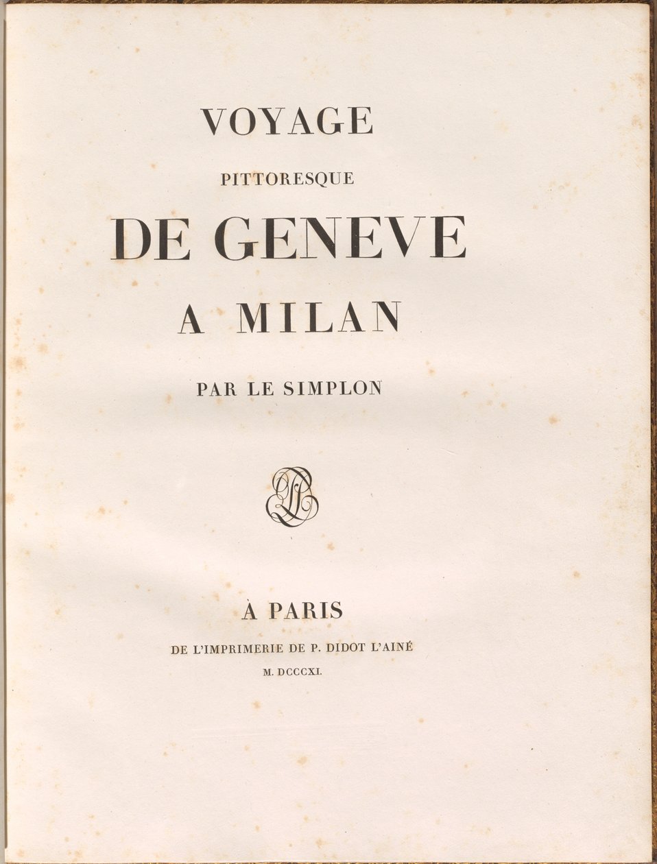Pittoreske reis van Genève naar Milaan via de Simplon door Gabriel Ludwig Lory, Mathias Gabriel Lory