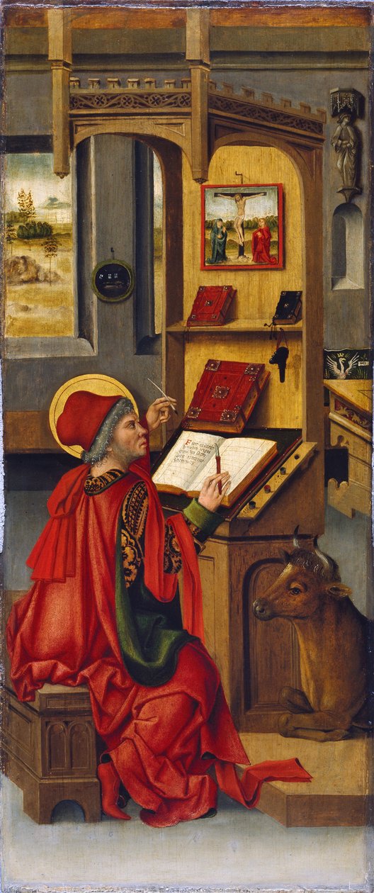 Sint Lucas de Evangelist, 1478 door Gabriel Mälesskircher