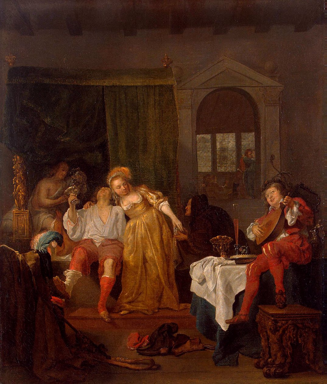 De gelijkenis van de verloren zoon, 1640s door Gabriel Metsu