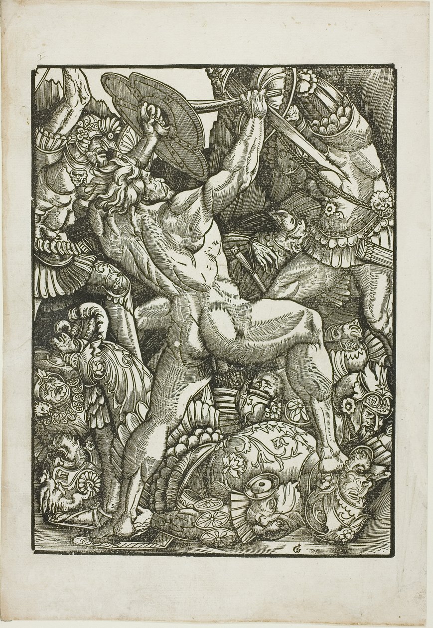 Hercules en de Reuzen, uit Scènes uit het Leven van Hercules door Gabriel Salmon