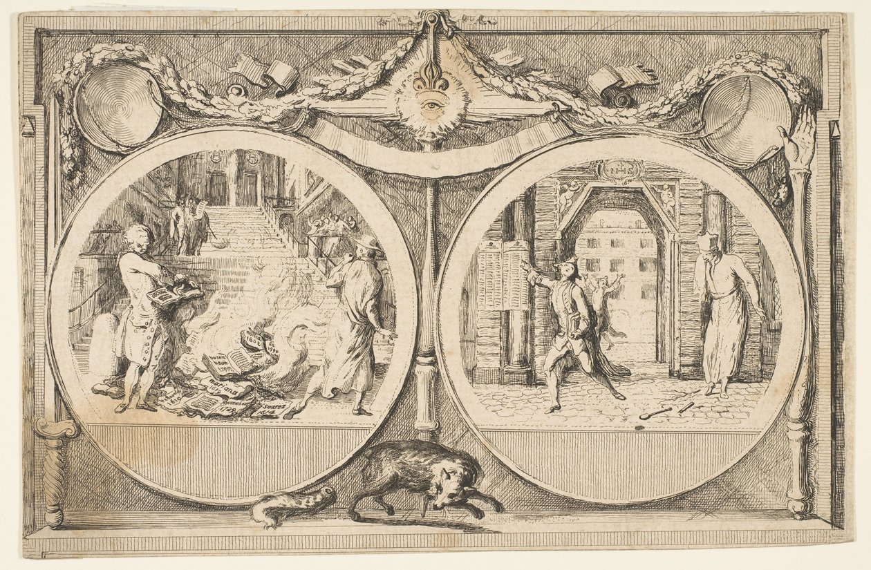 De Uitdrijving van de Jezuïeten, 1761 door Gabriel de Saint-Aubin