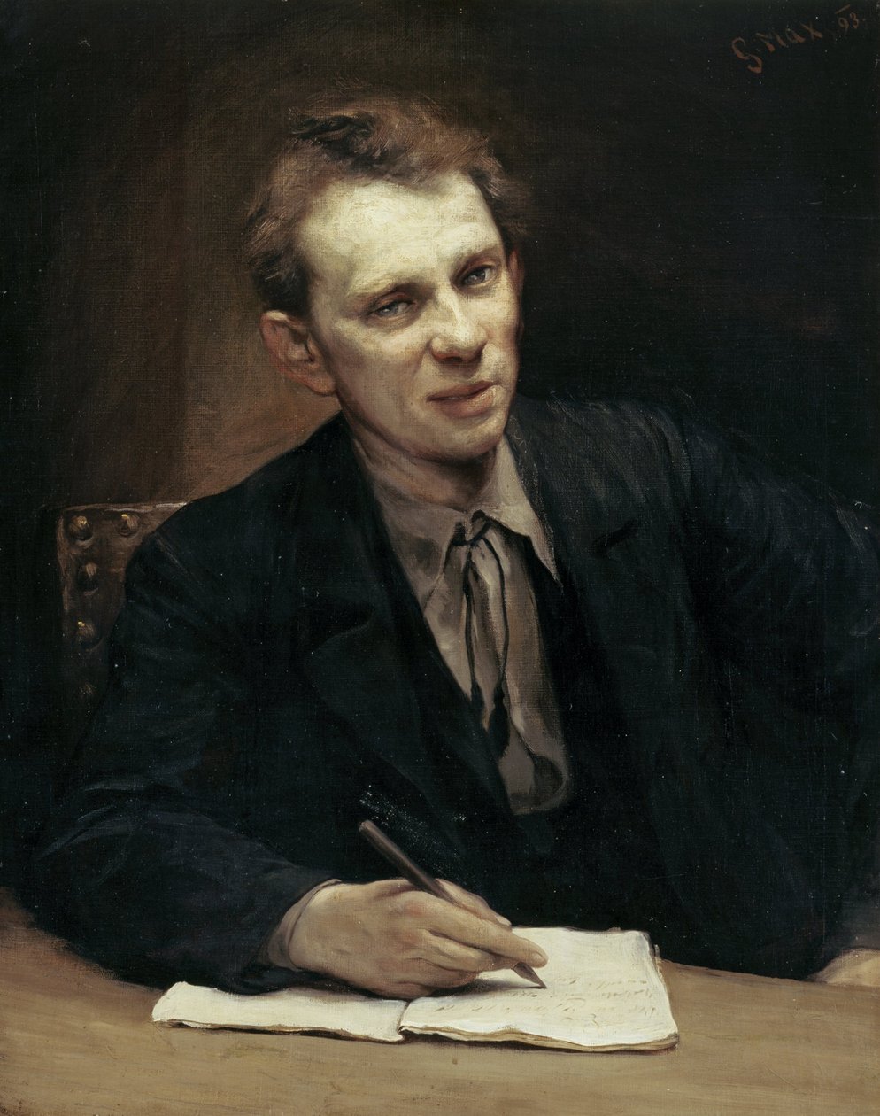 De hofschauspeler Alois Wohlmuth door Gabriel von Max