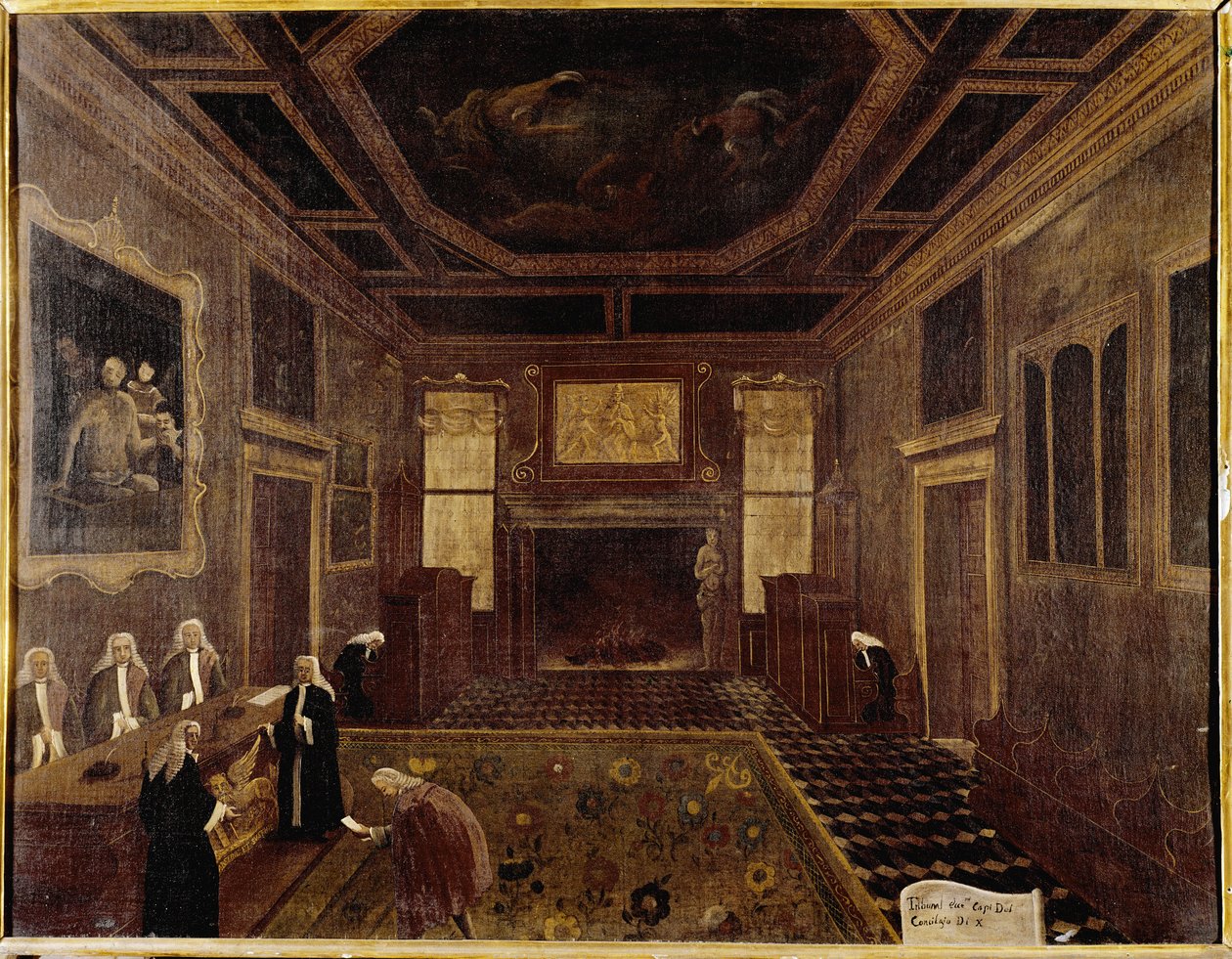 De Raadzaal van de Tien in het Dogepaleis door Gabriele Bella