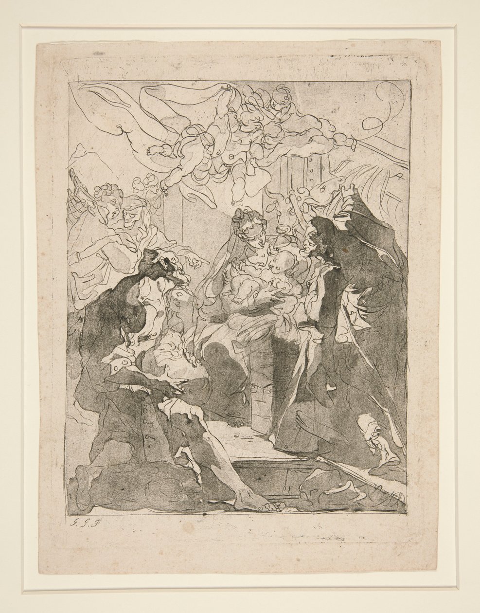 Aanbidding van de Herders door Gaetano Gandolfi